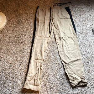 Tan pants with side stripes ❤️